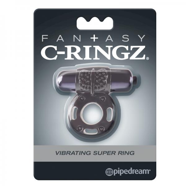 Fcr - Fantasy C-ringz Vibrating Super Ring Black - ACME Pleasure