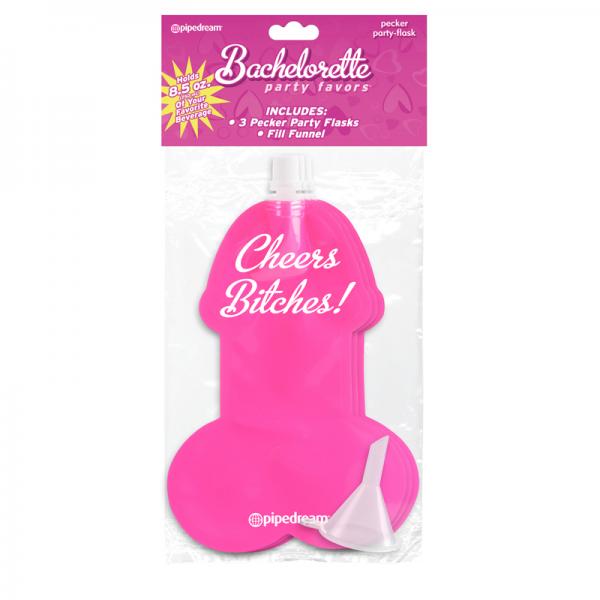 Bachelorette Party Favors Pecker Party Flasks Pack - ACME Pleasure
