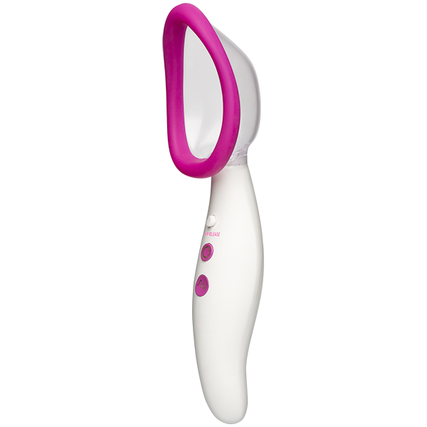 Automatic Pussy Pump Vibrating Pink White - ACME Pleasure