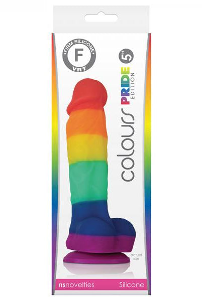Colours - Pride Edition - 5in Dildo - Rainbow - ACME Pleasure