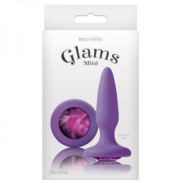 Glams Mini Butt Plug Purple Gem - ACME Pleasure