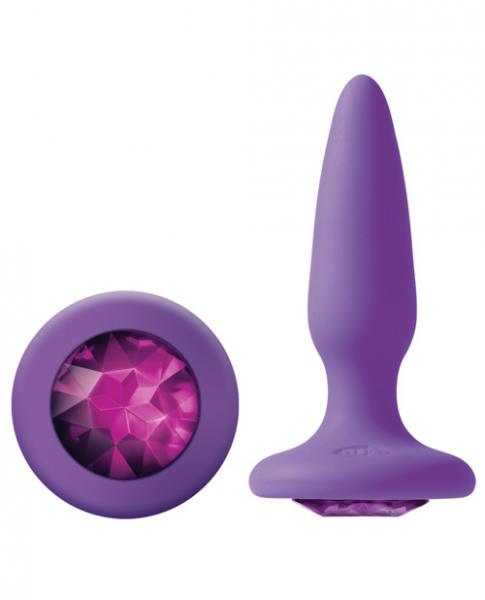 Glams Mini Butt Plug Purple Gem - ACME Pleasure