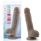 Au Naturel - 9in Sensa Feel Dildo - Chocolate - ACME Pleasure