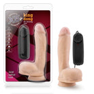 X5 Plus King Dong 8 Inches Vibrating Cock Vanilla Beige - ACME Pleasure