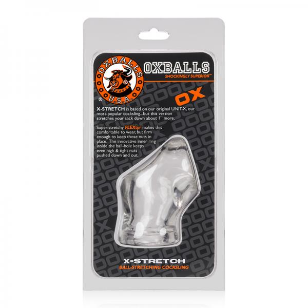 Oxballs Unit-x Stretch, Cocksling, Clear - ACME Pleasure