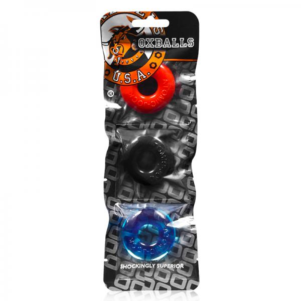 Oxballs Ringer, 3-pack Of Do-nut-1, Small, Multicolor - ACME Pleasure