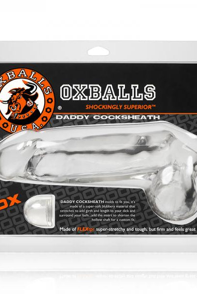 Oxballs Daddy Cocksheath, Clear - ACME Pleasure