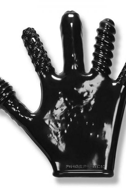 Finger F*ck Textured Glove Oxballs Black - ACME Pleasure