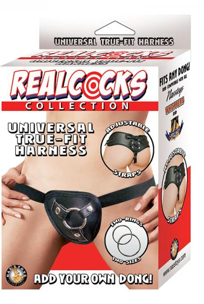 Real Cocks Universal True Fit Harness Black - ACME Pleasure