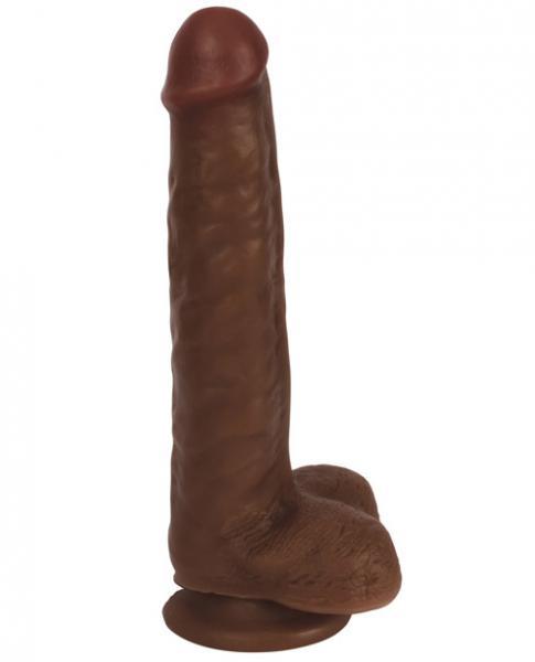 Thinz 8 inches Slim Dong with Balls Chocolate Brown - ACME Pleasure