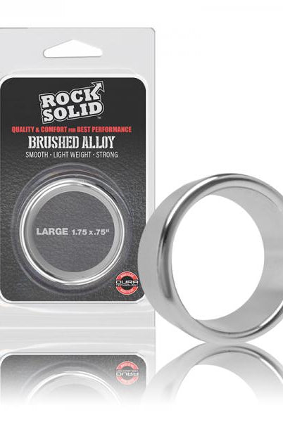 Rock Solid Brushed Alloy Large (1.75in X .75in) Silver - ACME Pleasure
