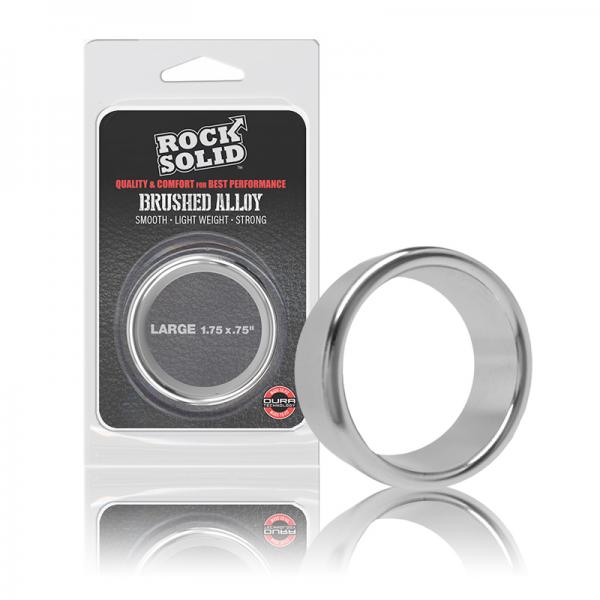 Rock Solid Brushed Alloy Large (1.75in X .75in) Silver - ACME Pleasure