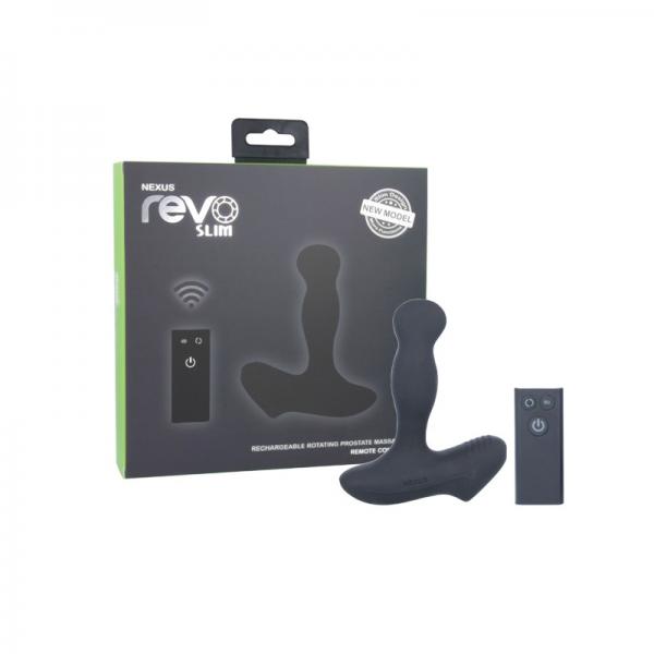 Nexus Revo Slim Remote Control Rotating Prostate Massager - Black - ACME Pleasure