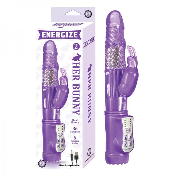 Energize Her Bunny 2 Purple Rabbit Vibrator - ACME Pleasure