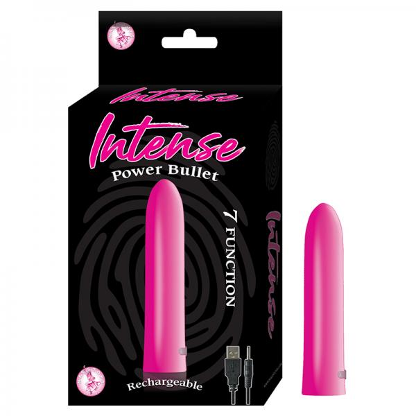 Intense Power Bullet Rechargeable 7 Function Usb Cord Included Waterproof  Pink - ACME Pleasure