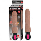 Natural Realskin Hot Cock #3 Fully Bendable 12 Function Usb Cord Included Waterproof Brown - ACME Pleasure