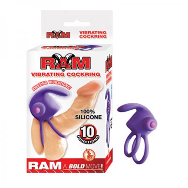 Ram Vibrating Cockring Purple - ACME Pleasure