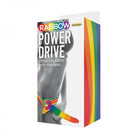Rainbow Power Drive 7 Inch Strap On Dildo With Harness Silicone - ACME Pleasure