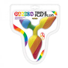 Rainbow Triple Play Butt Plug - ACME Pleasure