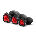 Bling Plugs Training Kit Black with Red Gems - ACME Pleasure