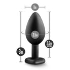 Temptasia Bling Plug Small Black - ACME Pleasure