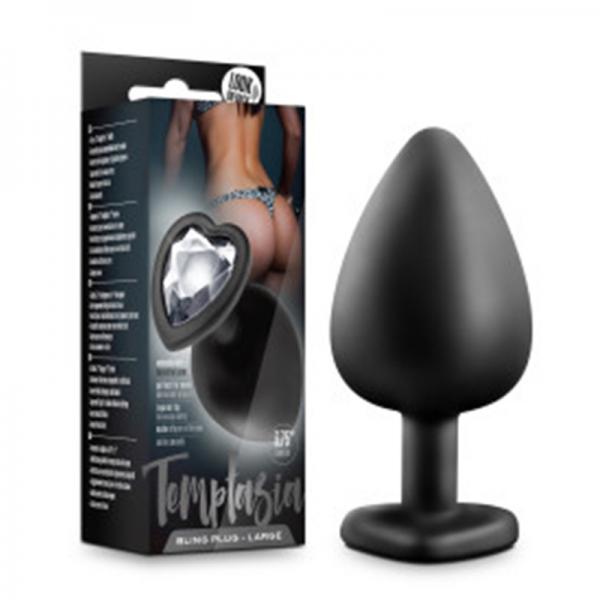 Temptasia Bling Plug Large Black - ACME Pleasure