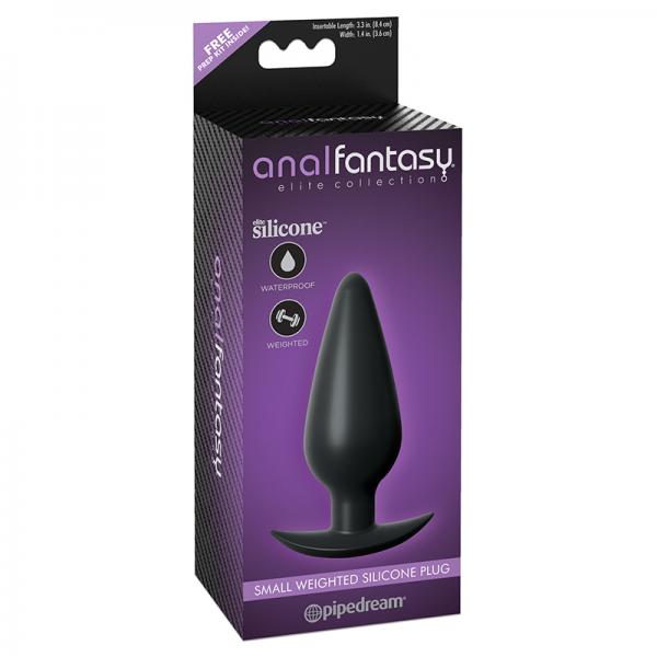 Anal Fantasy Elite Small Weighted Silicone Plug - ACME Pleasure