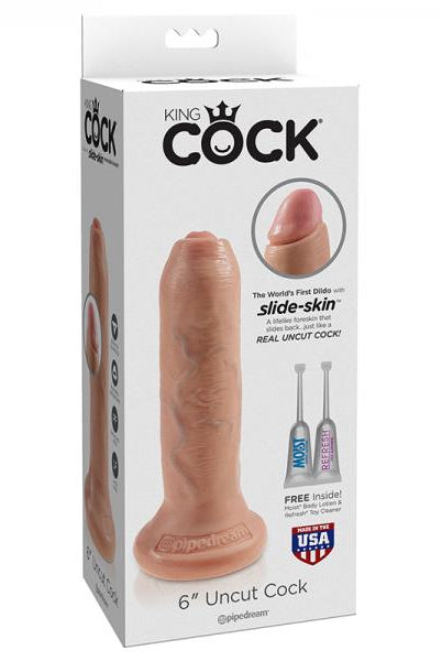 King Cock 6 inches Uncut Dildo Beige - ACME Pleasure