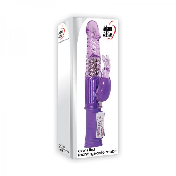 Adam & Eve Eve's First Rechargeable Bunny Purple - ACME Pleasure