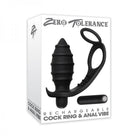 Zero Tolerance Cock Ring&anal Plug W/recharge Bullet Bk - ACME Pleasure
