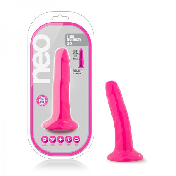 Neo - 5.5 Inch Dual Density Cock - Neon Pink - ACME Pleasure