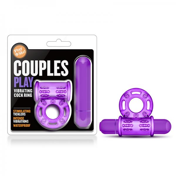 Play With Me - Couples Play - Vibrating Cockring - Purple - ACME Pleasure