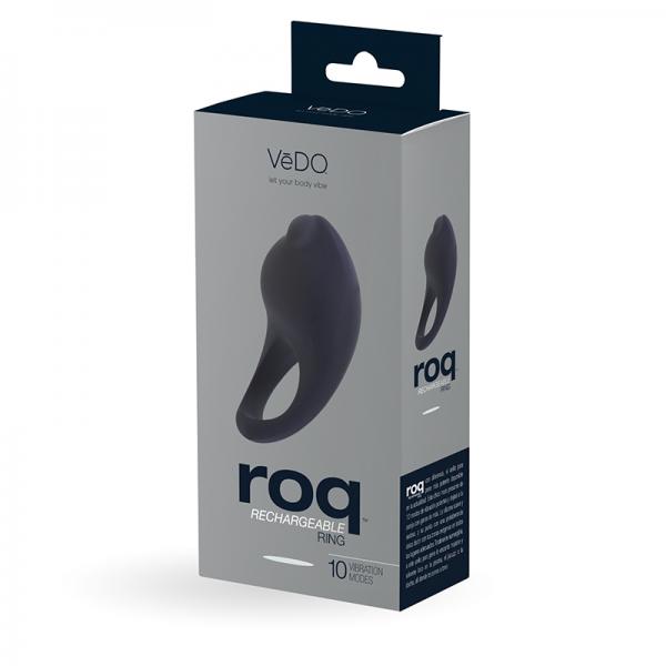 Vedo Roq Rechargeable Ring - Just Black - ACME Pleasure