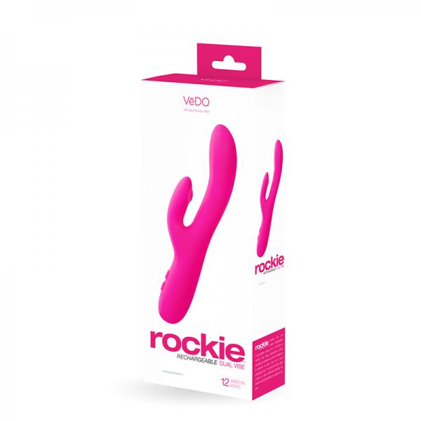 Vedo Rockie Rechargeable Dual Vibe - Foxy Pink - ACME Pleasure