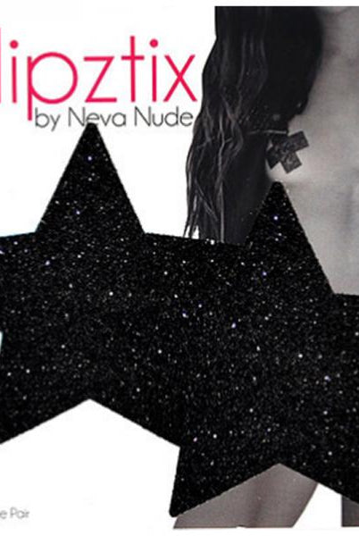 Neva Nude Pasty Star Glitter Black - ACME Pleasure