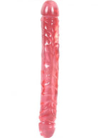 Jellies Jr Double Dong 12 Inch - Pink - ACME Pleasure