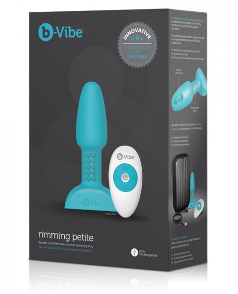 B-Vibe Petite Rimming Teal Blue Butt Plug - ACME Pleasure