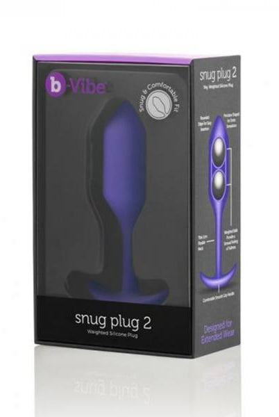 B-vibe Snug Plug 2 Purple - ACME Pleasure
