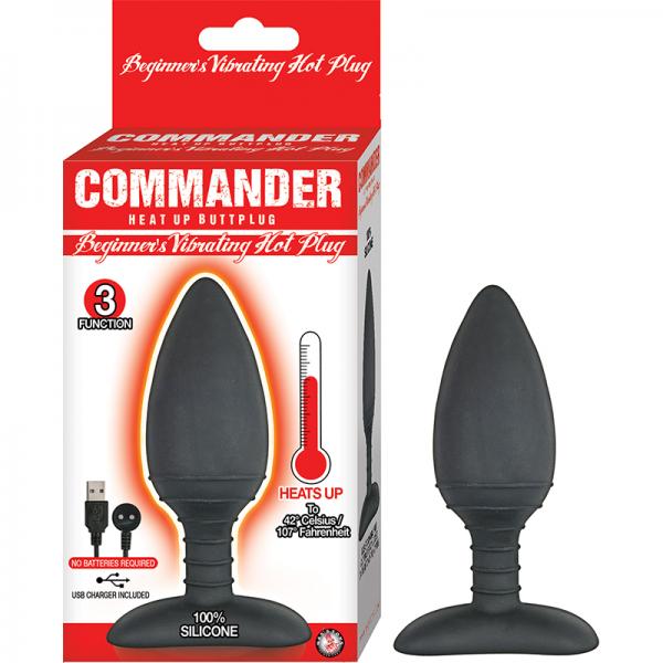 Commander Beginner Vibrating Hot Plug Heating Up To 107 Degrees Magnetic Charging 3 Function Waterpr - ACME Pleasure