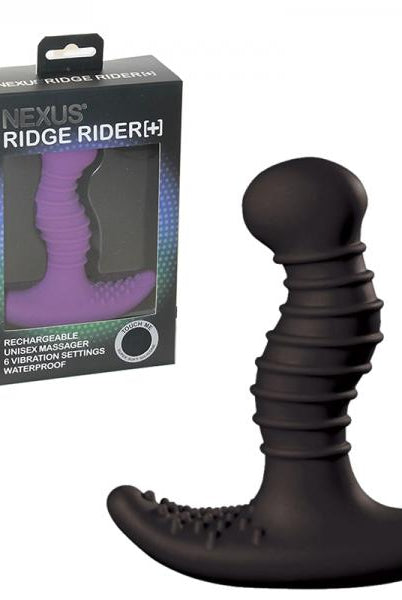 Nexus Ridge Rider+ Unisex Vibrator - Black - ACME Pleasure