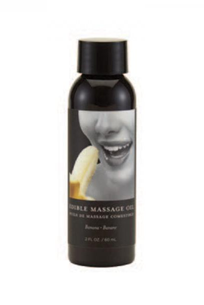 Earthly Body Edible Massage Oil Banana 2oz - ACME Pleasure