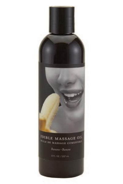 Earthly Body Edible Massage Oil Banana 8oz - ACME Pleasure