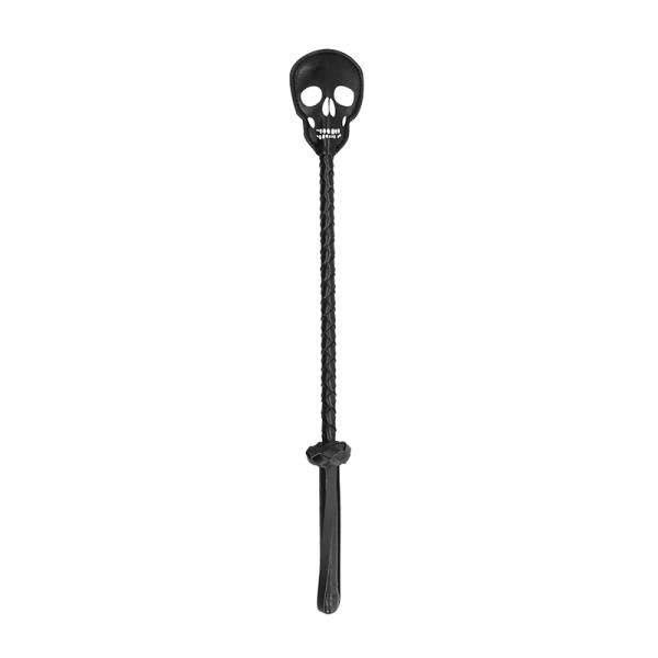 Ouch! Skulls & Bones Crop With Skulls - Black - ACME Pleasure