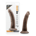 Dr. Skin - 7in Cock With Suction Cup - Chocolate - ACME Pleasure