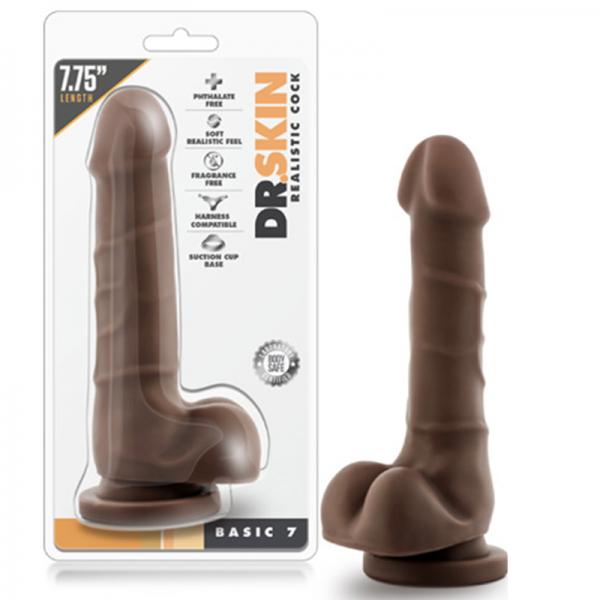 Dr. Skin - Realistic Cock - Basic 7 - Chocolate - ACME Pleasure