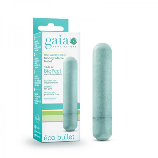 Gaia Eco Bullet Vibrator Aqua Blue - ACME Pleasure