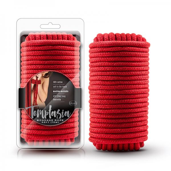 Temptasia - Bondage Rope - 32 Feet - Red - ACME Pleasure