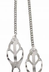Endurance Butterfly Nipple Clamps with Jewel Chain - ACME Pleasure