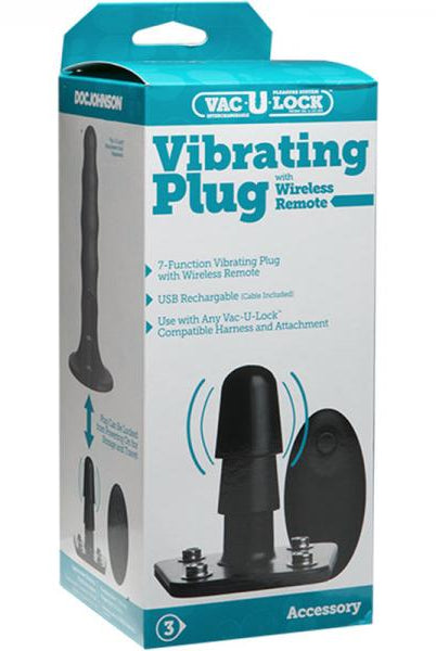 Vac-U-Lock Vibrating Plug with Wireless Remote - ACME Pleasure