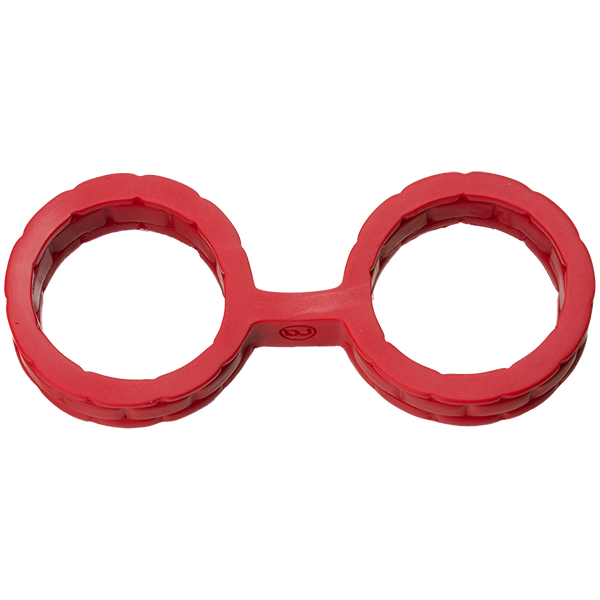 Japanese Bondage Silicone Cuffs Large Red - ACME Pleasure